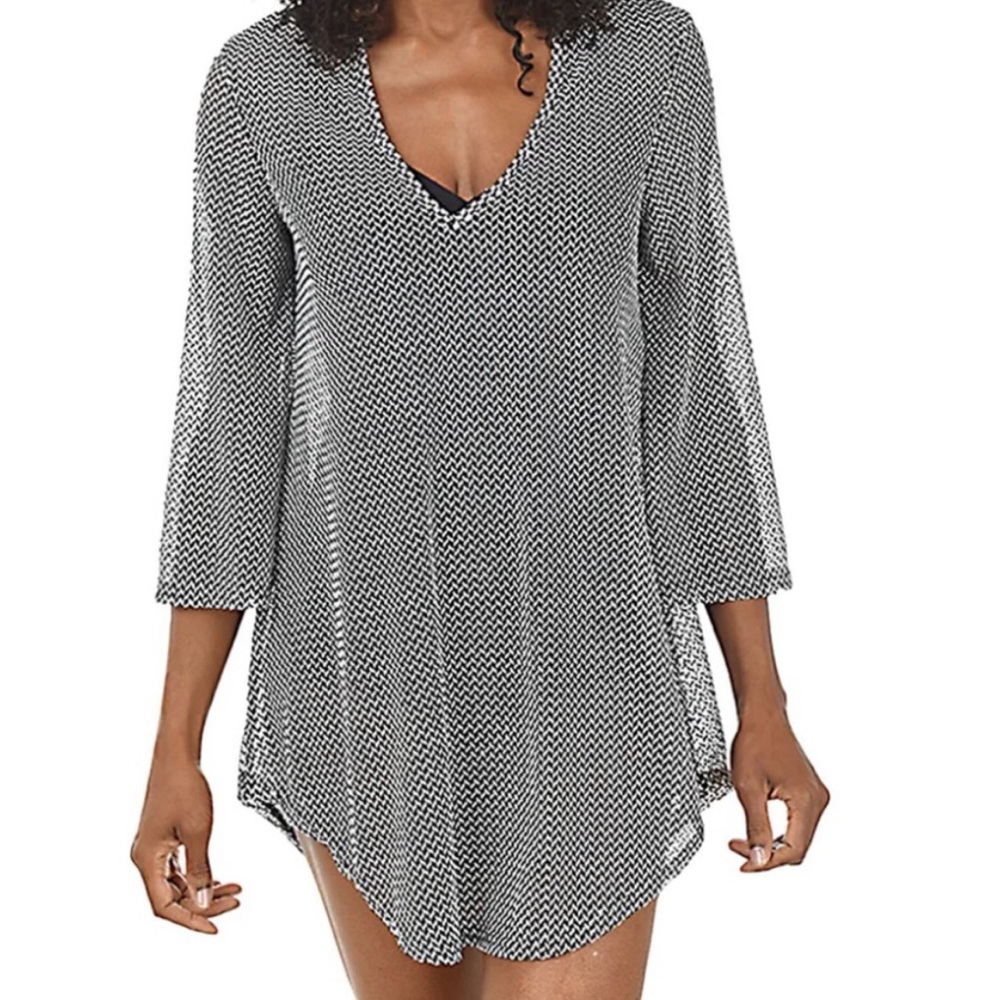 Jordan Taylor V Neck Swim Cover Up Size Medium‎